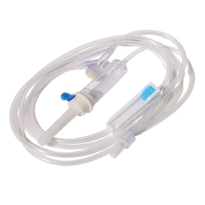Conjunto de infusão descartável médica com agulha